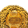 Secondhand Chanel Gold Plated CC Round Clip on Earrings