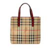Burberry Haymarket Check Coated Canvas Handbag Secondhand