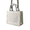 Dior Mini Oblique Embroidered Canvas Lace Book Tote Secondhand