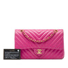 Chanel Medium Classic Chevron Lambskin Double Flap Secondhand