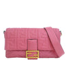 Fendi Large Zucca Embossed Leather Baguette Satchel Secondhand
