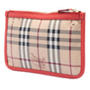 Burberry Haymarket Check Coated Canvas Pouch Secondhand