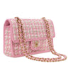 Chanel Small Woven Lambskin and Viscose Single Flap Secondhand