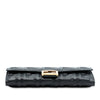 Fendi Zucca Embossed Nappa Baguette Continental Wallet With Chain Secondhand