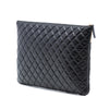 Chanel Large CC Bicolor Quilted Lambskin Clutch Secondhand