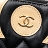 Chanel Large CC Bicolor Quilted Lambskin Clutch Secondhand