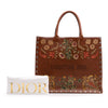 Secondhand Dior Large Studded Embroidered Leather Floral Book Tote