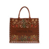 Secondhand Dior Large Studded Embroidered Leather Floral Book Tote