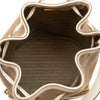 Prada Canvas Canapa Logo Bow Drawstring Bucket Bag Secondhand