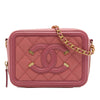 Chanel Caviar CC Filigree Vanity Clutch with Chain Secondhand