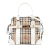 Burberry Haymarket Check Coated Canvas Minford Portrait Satchel Secondhand