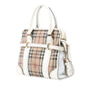 Burberry Haymarket Check Coated Canvas Minford Portrait Satchel Secondhand