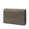 Saint Laurent Medium Croc Embossed Leather Monogram Kate Tassel Crossbody Secondhand