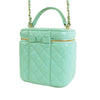 Chanel Small CC Caviar Top Handle Vanity Case with Chain Secondhand