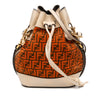 Fendi Mini Zucca Suede Mon Tresor Bucket Bag Secondhand