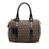 Fendi Zucchino Canvas Forever Boston Bag Secondhand