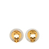 Chanel CC Resin Faux Pearl Round Clip On Earrings Secondhand