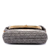 Chanel Medium Quilted Houndstooth Tweed and Calfskin Tabatiere Kisslock Fold Over Crossbody Secondhand