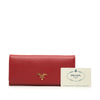 Prada Saffiano Continental Long Wallet Secondhand