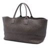 Bottega Veneta Large Lambskin Intreccio Cabat Tote Secondhand