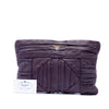Prada Pleated Nappa Clutch Secondhand