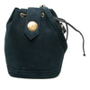 Saint Laurent Suede Medallion Bucket Bag Secondhand