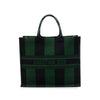 Dior Large Embroidered Canvas Checkered Book Tote Secondhand