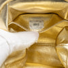 Chanel CC Metallic Quilted Lambskin Kisslock Frame Handbag Secondhand
