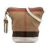 Burberry Mini Mega Check Canvas Ashby Tassel Bucket Bag Secondhand
