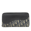 Dior Oblique Canvas and Leather Saddle Zippy Wallet Secondhand