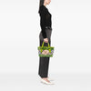 Burberry Patent Trimmed Supernova Check Coated Canvas Tote Secondhand