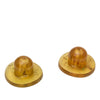Chanel CC Gold Plated Enamel Star Clip On Earrings Secondhand