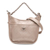 Chanel Small Quilted Metallic Calfskin Jungle Stroll Hobo Secondhand