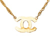 Secondhand Chanel CC Gold Plated Strass Pendant Necklace