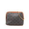 Celine Triomphe Coated Canvas Clutch On Chain Secondhand