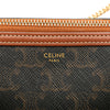Celine Triomphe Coated Canvas Clutch On Chain Secondhand