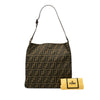 Fendi Zucca Canvas Shoulder Bag Secondhand