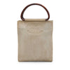 Chanel CC Canvas Wooden Handle Tote Secondhand