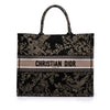 Dior Large Canvas Embroidered Jardin d'Hiver Book Tote Secondhand