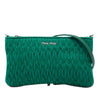 Miu Miu Matelasse Nylon Crystal Chain Crossbody Secondhand
