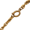 Chanel CC Gold Plated Round Pendant Necklace Secondhand
