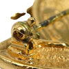 Chanel CC Gold Plated Quilted Brooch Secondhand