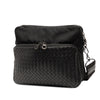 Bottega Veneta Nappa Intrecciato Trimmed Canvas Messenger Bag Secondhand