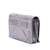 Secondhand Dior Metallic Patent Microcannage Diorama Wallet on Chain