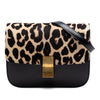 Celine Medium Calfskin and Leopard Print Pony Hair Classic Box Secondhand