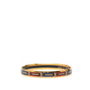 Hermès Narrow Belt Print Enamel Bangle 62 Secondhand