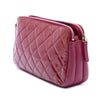 Secondhand Chanel Quilted Patent CC Crown Double Zip Crossbody