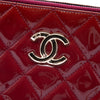 Secondhand Chanel Quilted Patent CC Crown Double Zip Crossbody