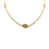 Chanel Gold Plated CC Coin Long Chain Station Necklace Secondhand