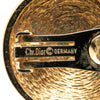 Dior Gold Plated CD Logo Round Clip On Earrings Secondhand